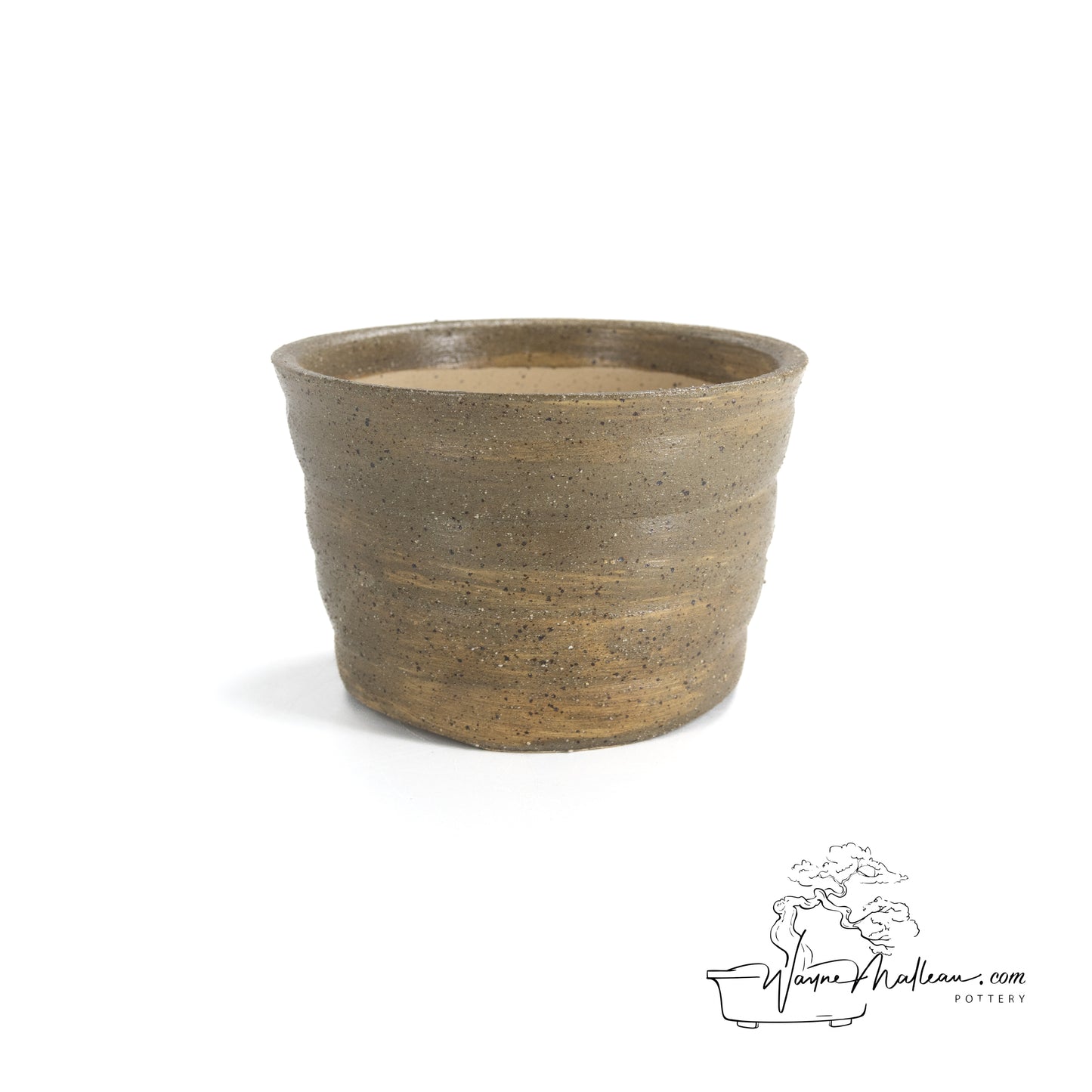 240328191 - wheel thrown bonsai pot