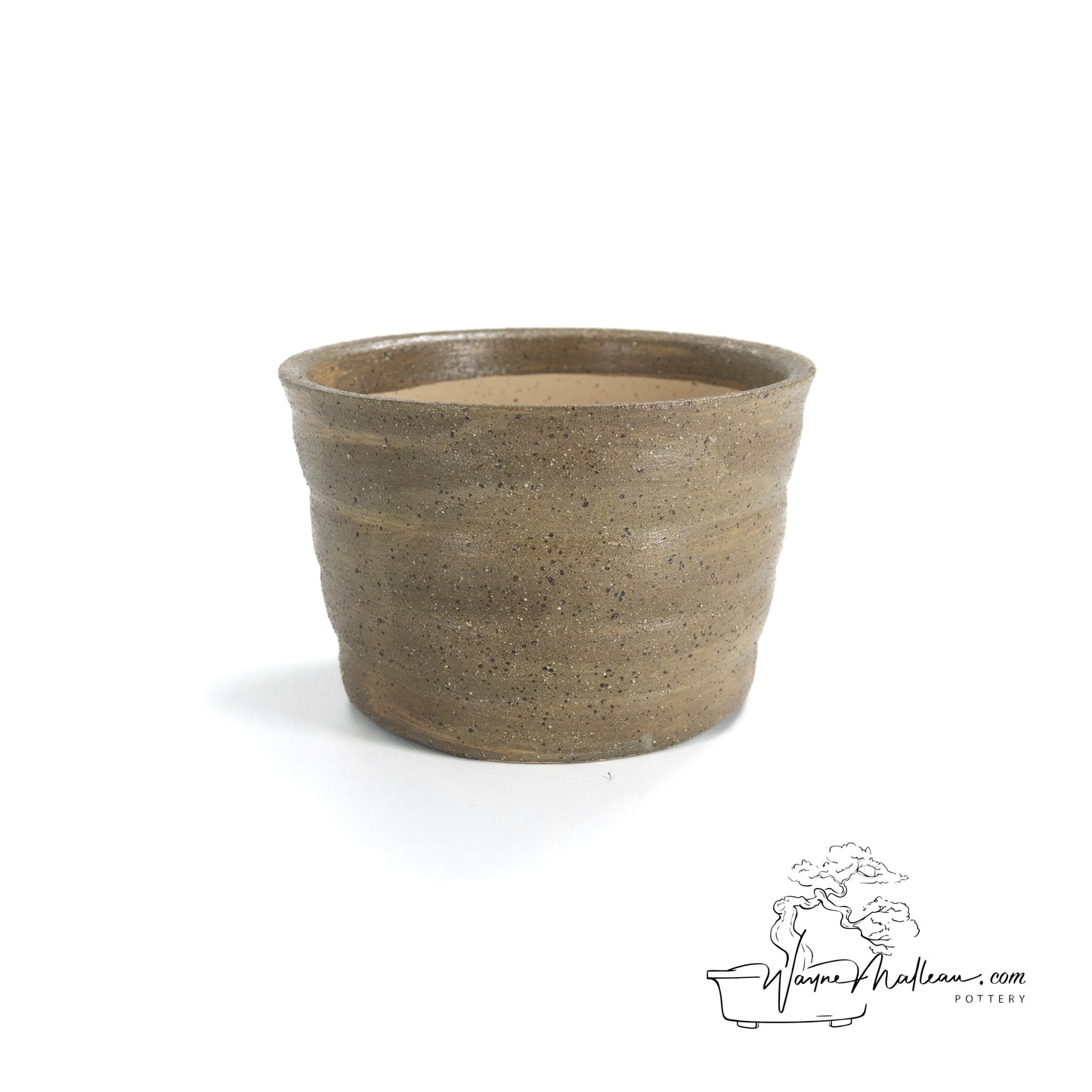 240328191 - wheel thrown bonsai pot