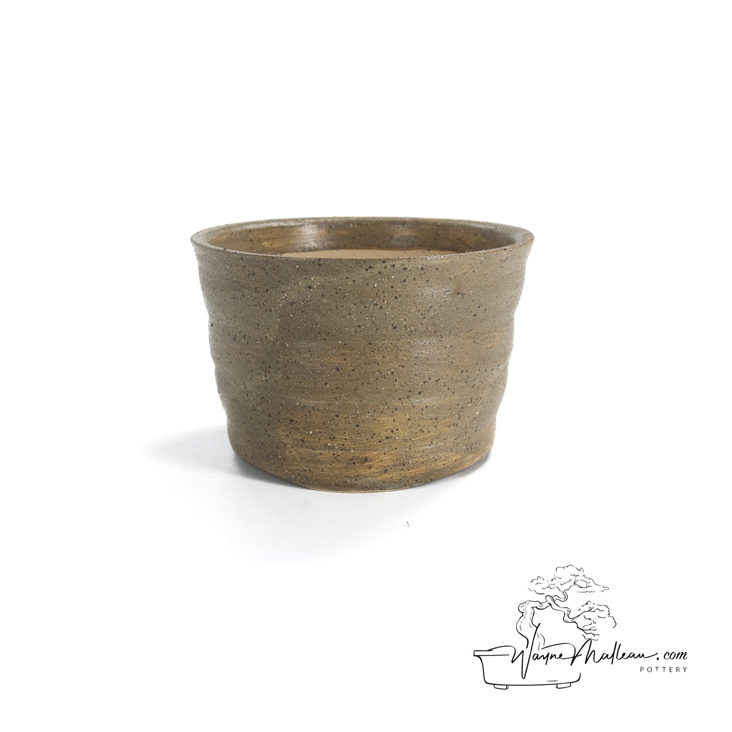 240328191 - wheel thrown bonsai pot