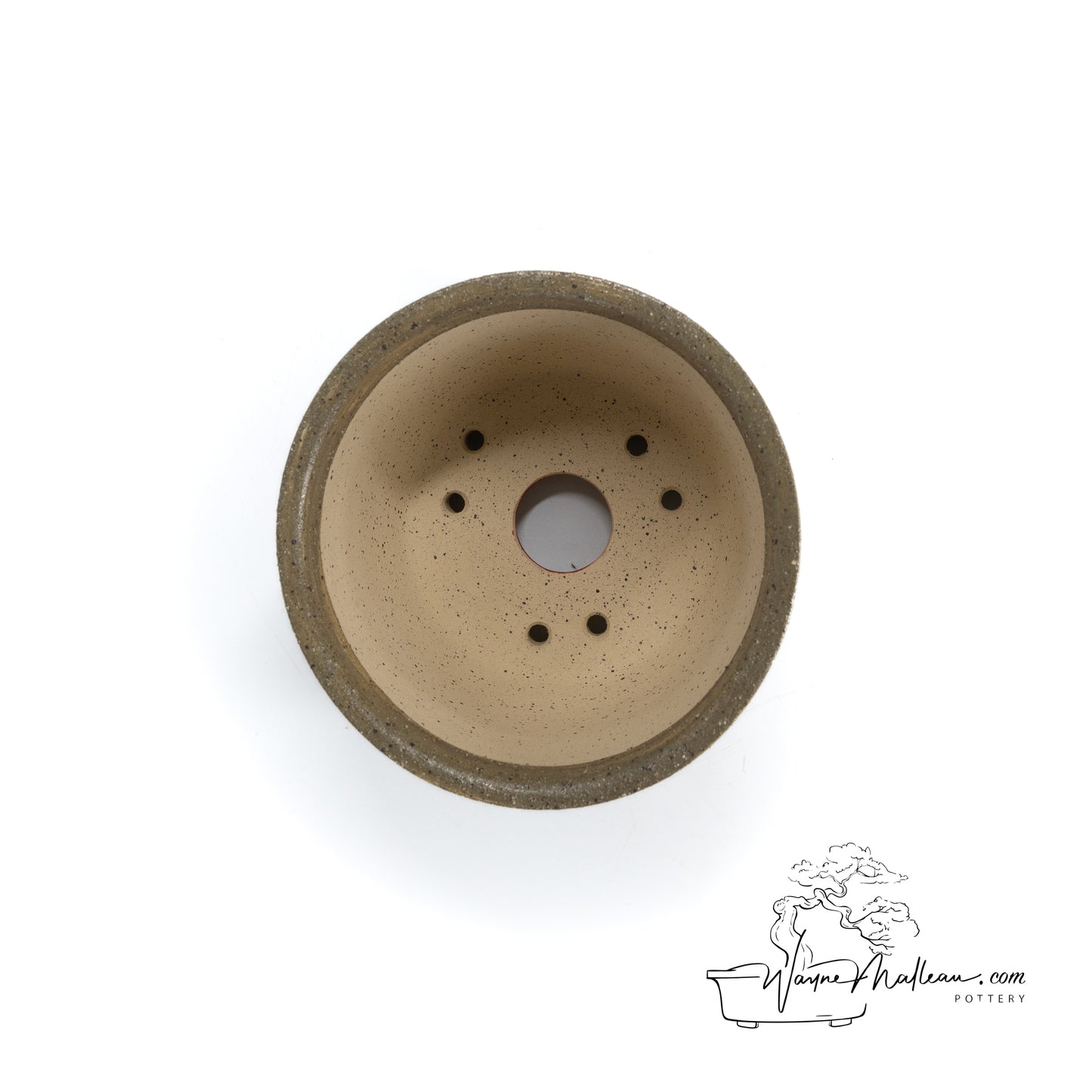 240328191 - wheel thrown bonsai pot