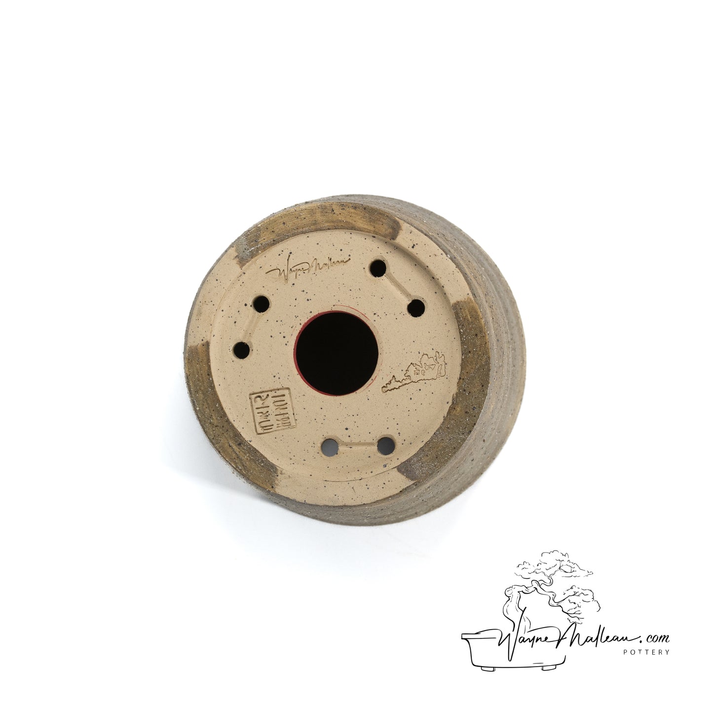 240328191 - wheel thrown bonsai pot