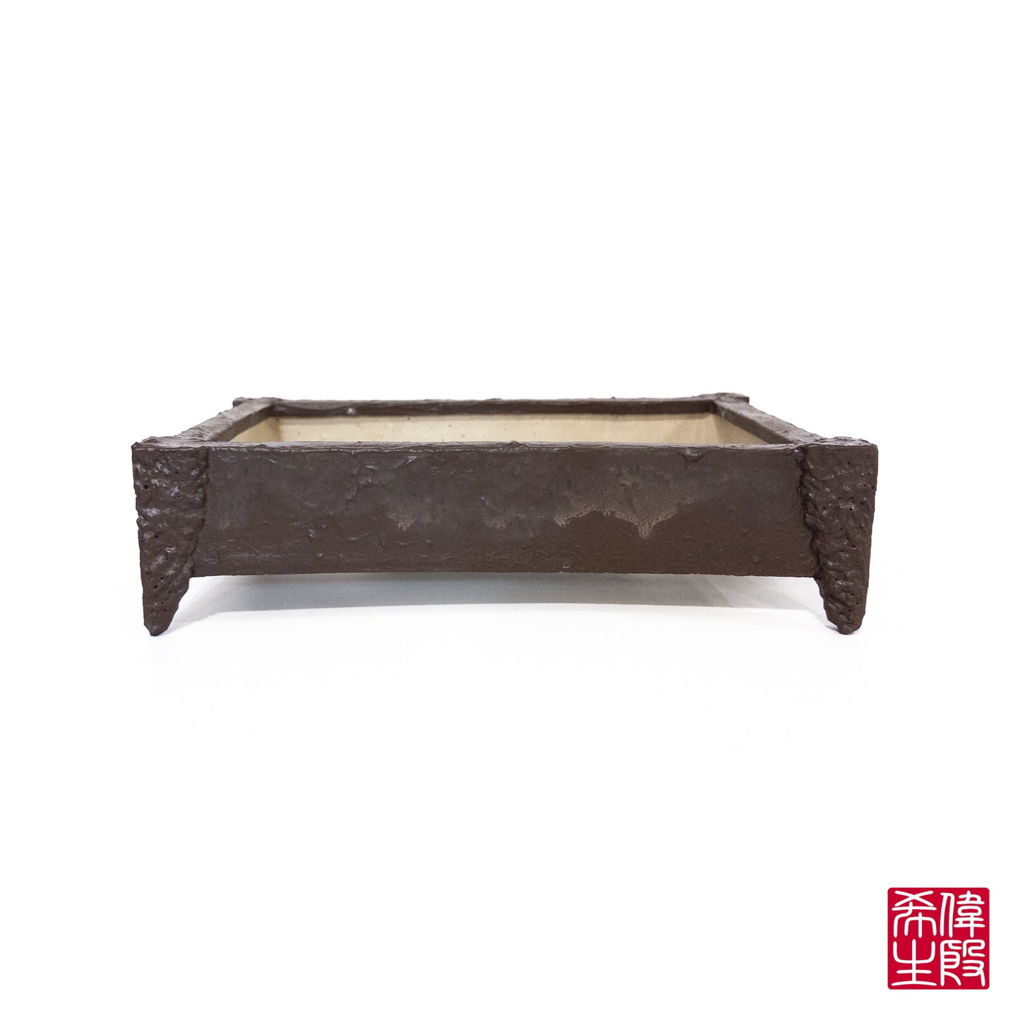 250131552 - slab built rectangle bonsai pot