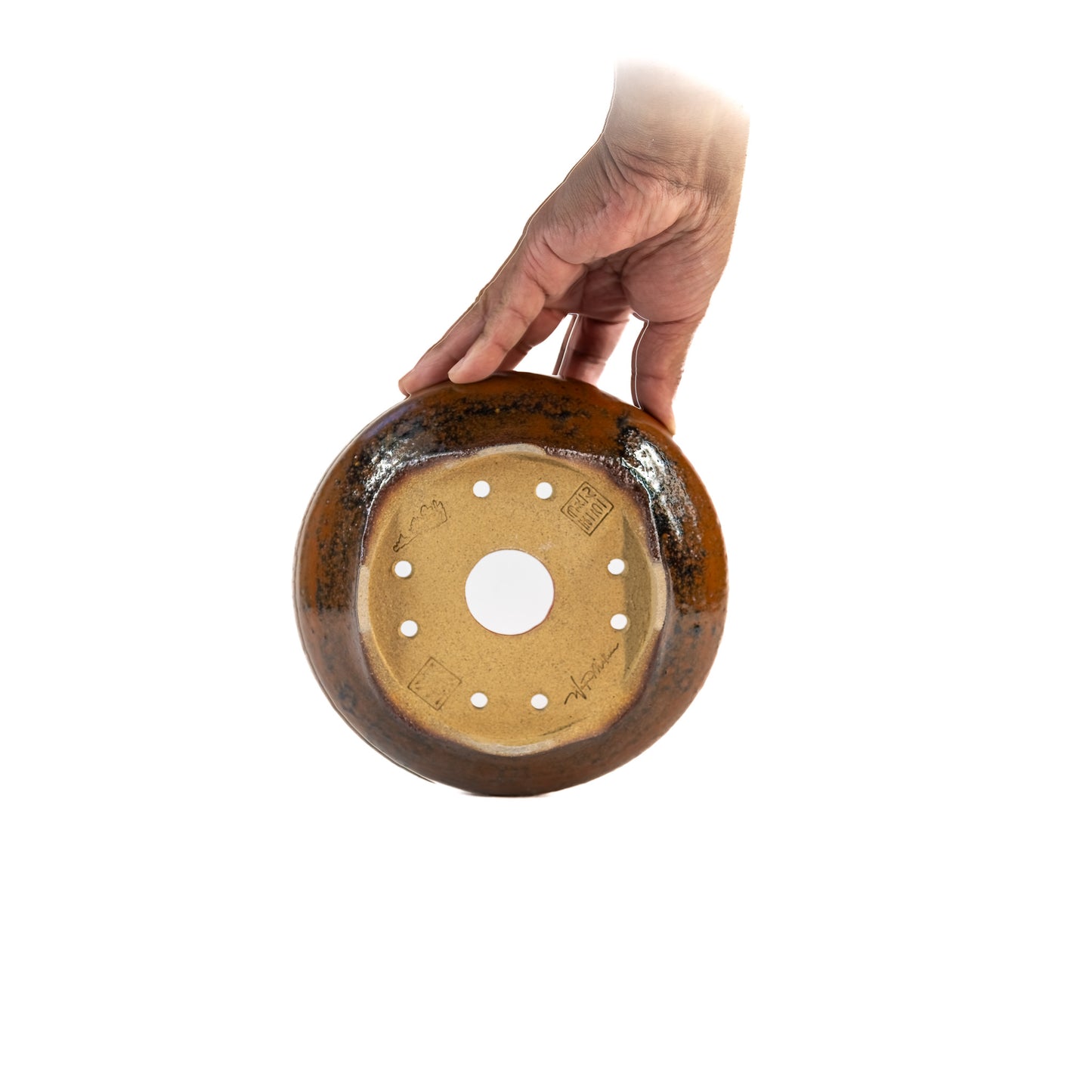 240516211 - wheel thrown bonsai pot
