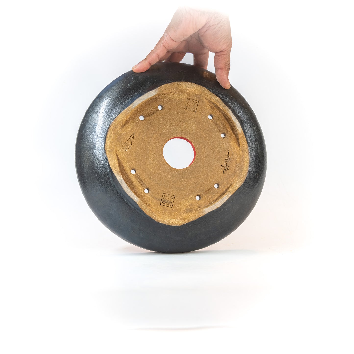 240516204 - wheel thrown bonsai pot