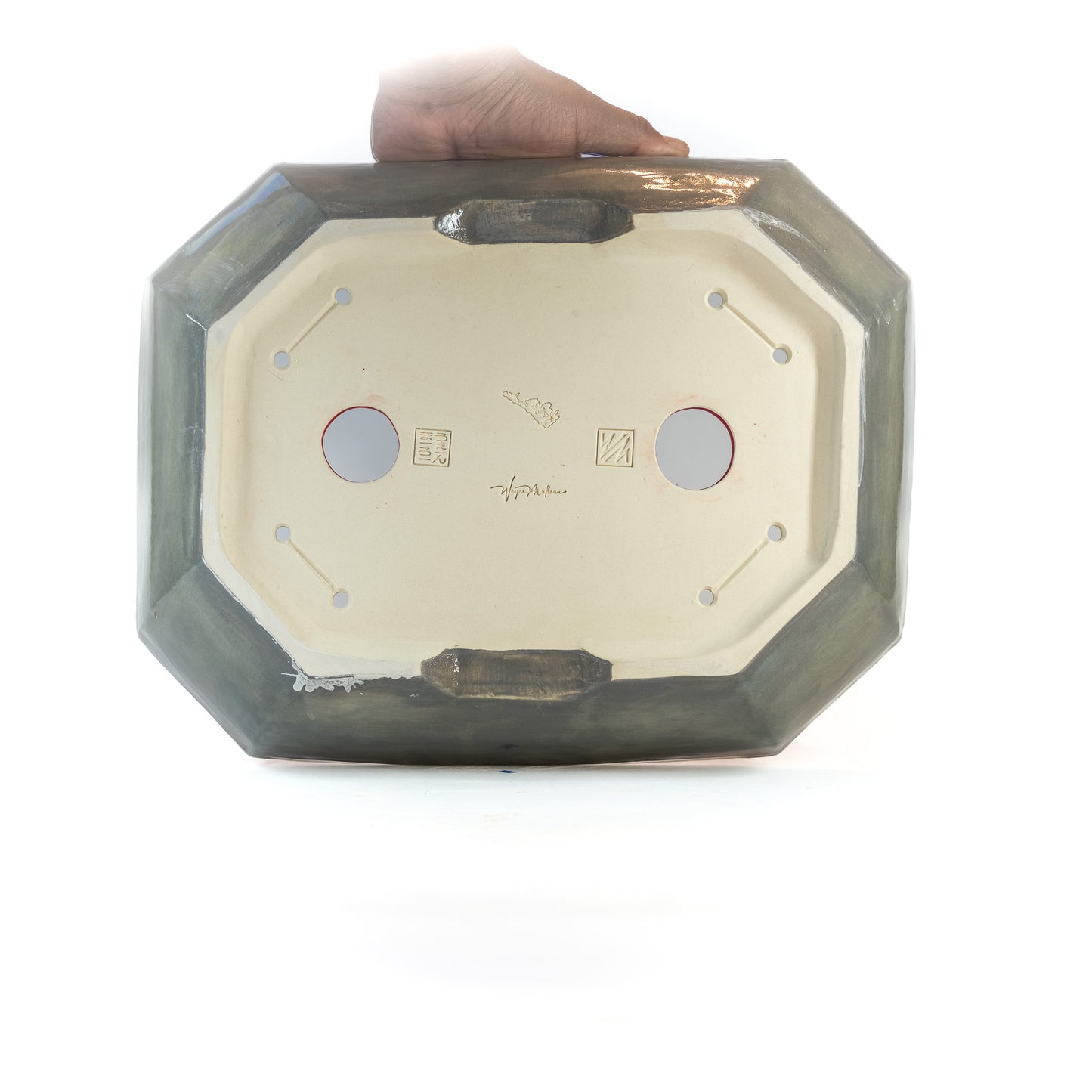 240516221 - slab built rectangle bonsai pot
