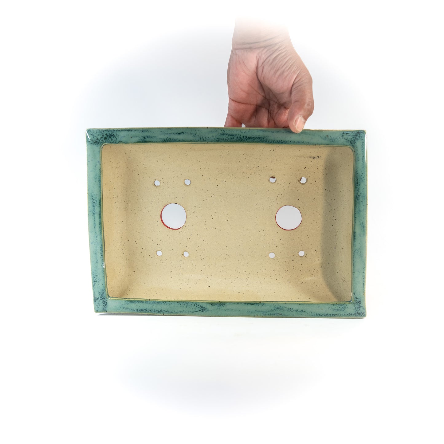 240516222 - slab built rectangle bonsai pot