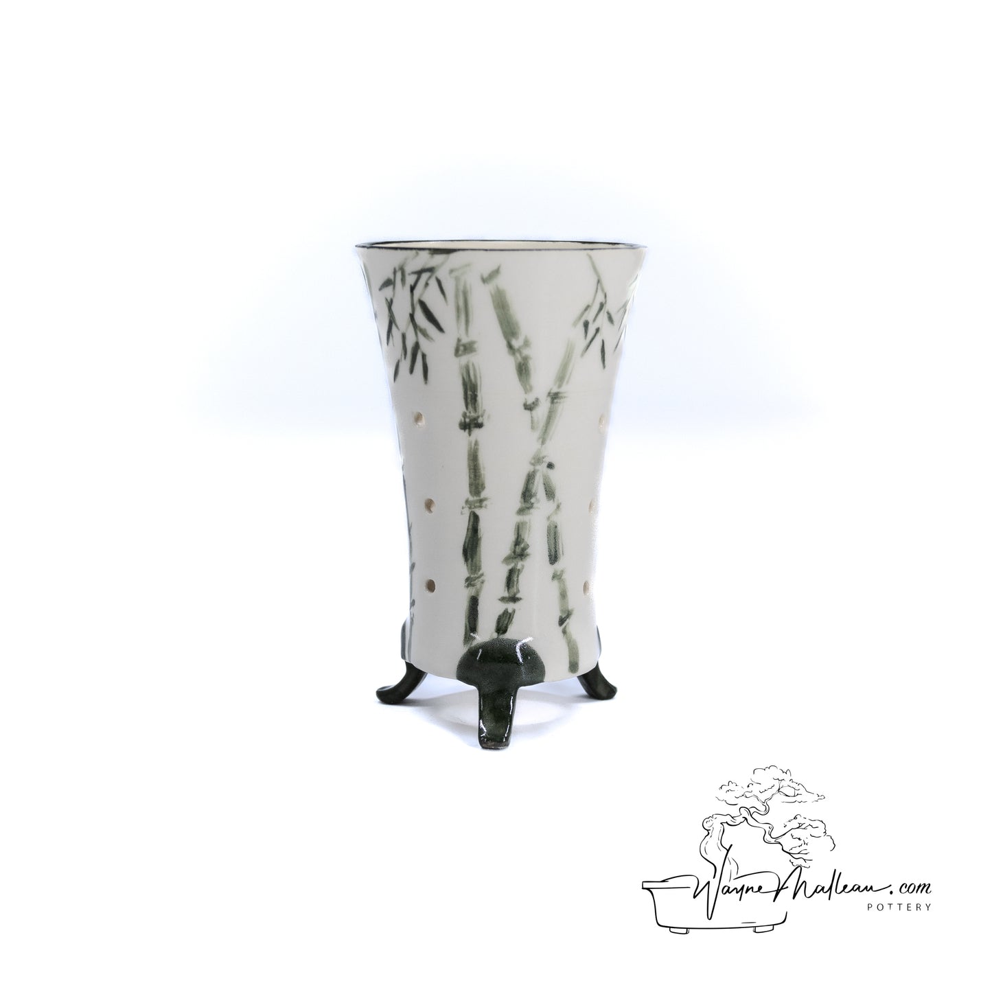 240325169 - handpainted cymbidium orchid pot