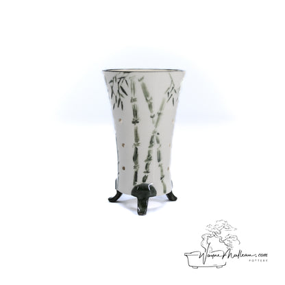 240325169 - handpainted cymbidium orchid pot