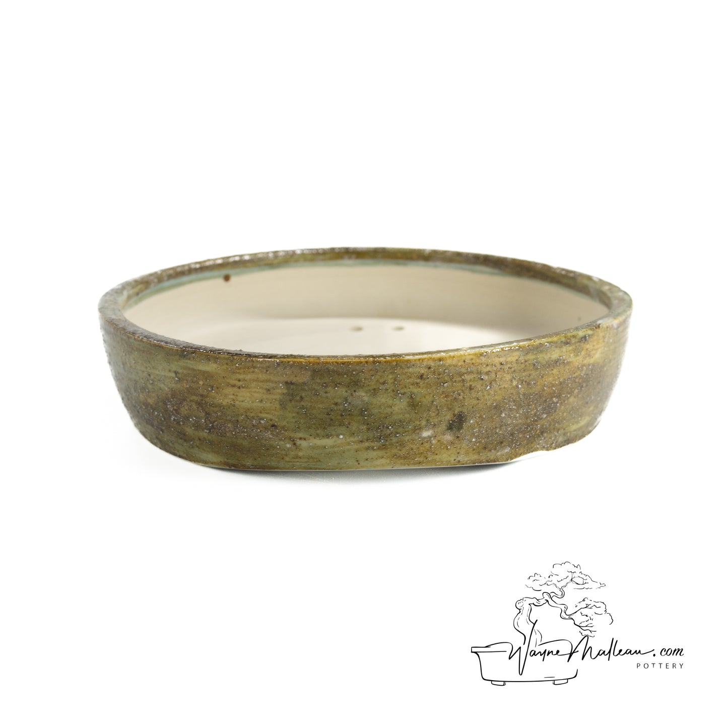 240325184 - wheel thrown bonsai pot