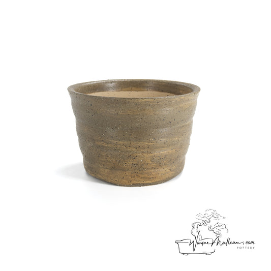 240328191 - wheel thrown bonsai pot