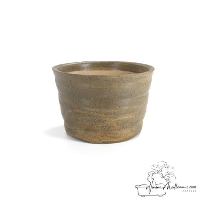 240328191 - wheel thrown bonsai pot