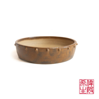 241008303 - 60th Anniversary Collection - wheel thrown drum bonsai pot