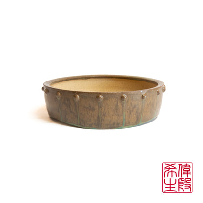 241008305 - 60th Anniversary Collection - wheel thrown drum bonsai pot