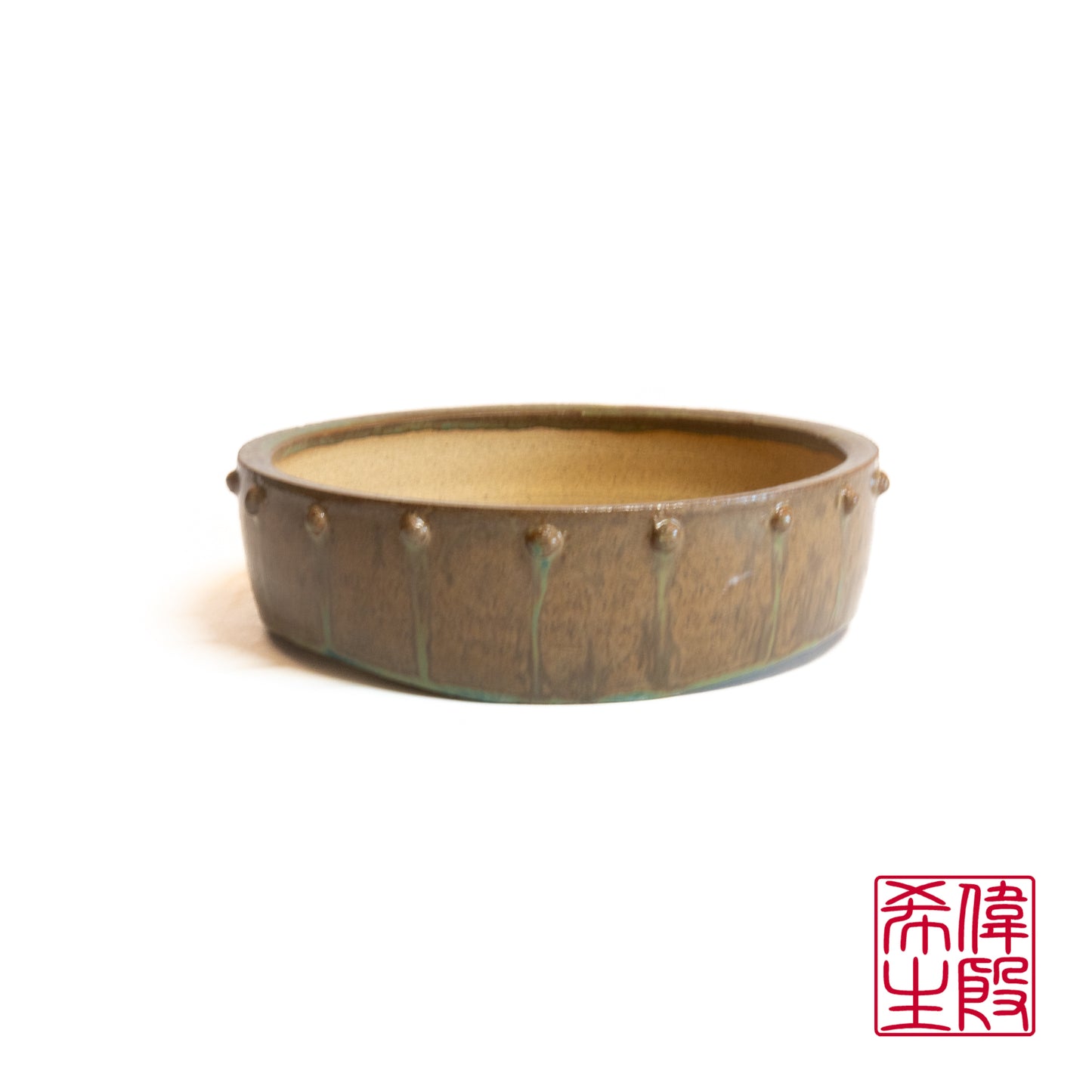 241008305 - 60th Anniversary Collection - wheel thrown drum bonsai pot