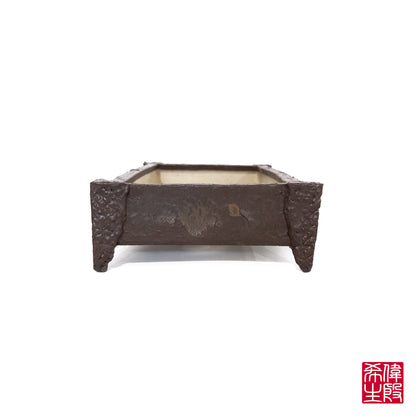 250131552 -  slab built rectangle bonsai pot