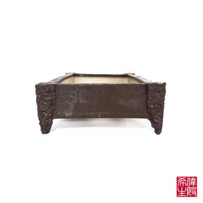 250131552 -  slab built rectangle bonsai pot